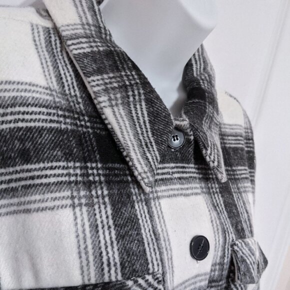 C by one Checked plaid shacket shirt jacket size 2X brand NEW @R - Picture 3 of 11